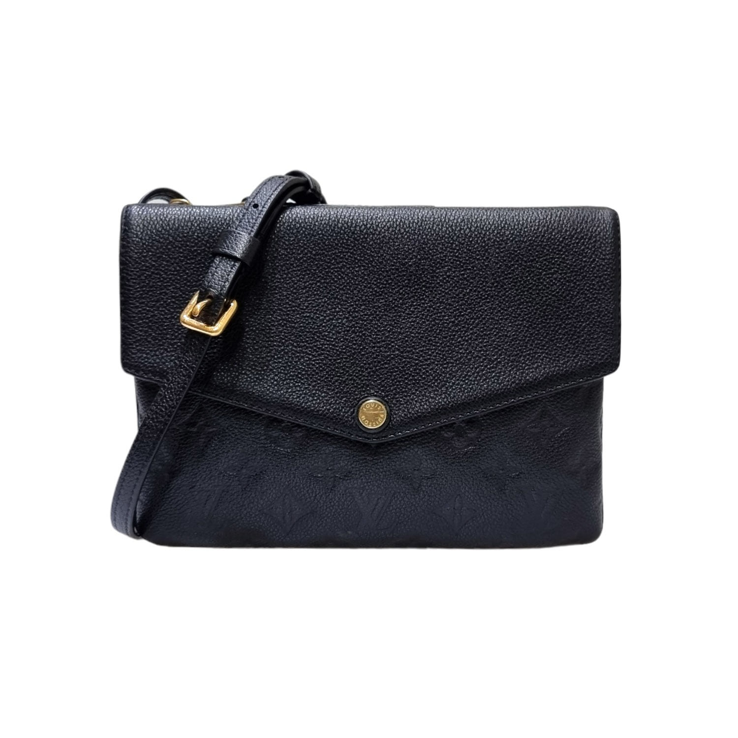 Louis Vuitton Monogram Empreinte Twice M50258 Women's Shoulder Bag Noir